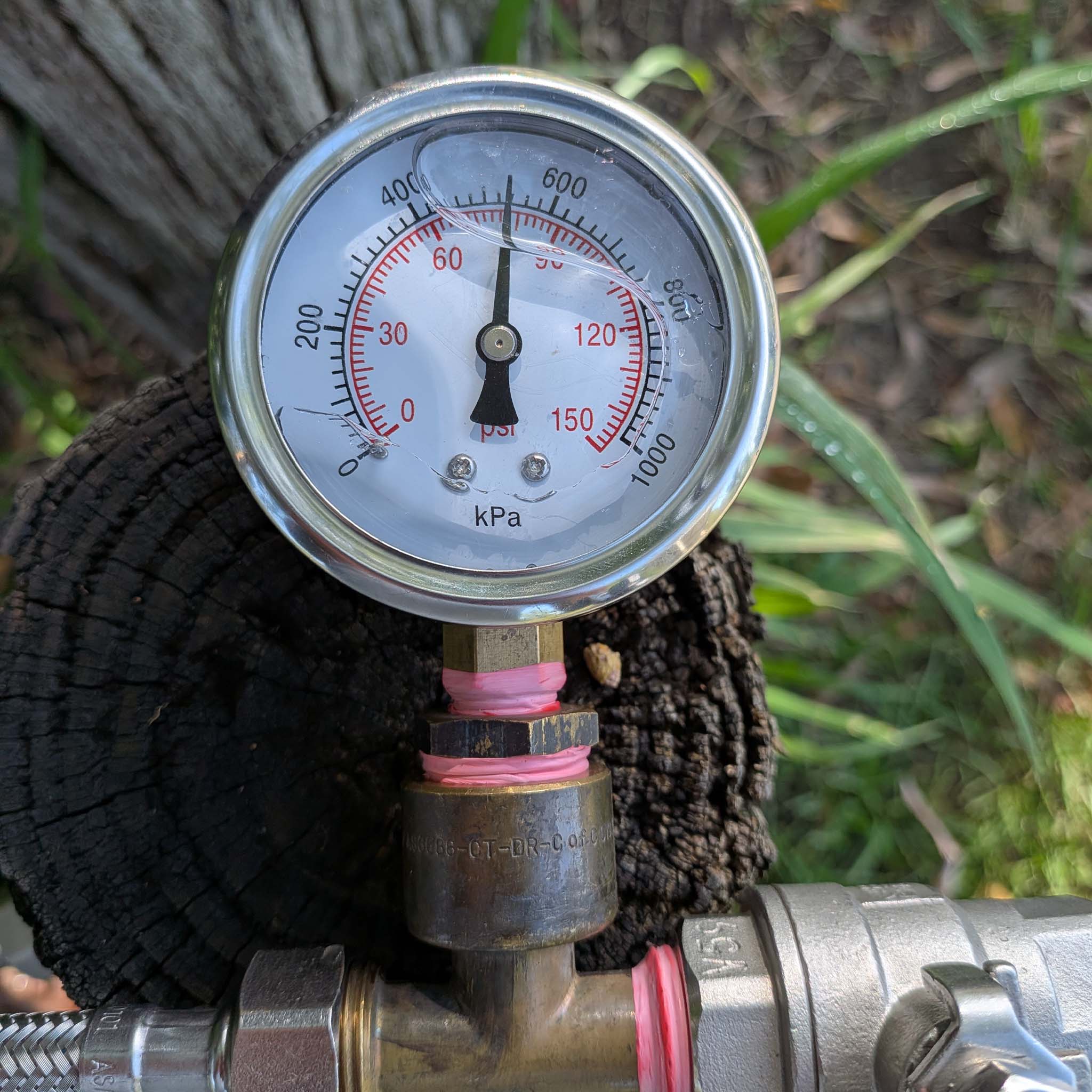 Water pressure guage